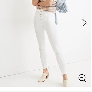 Madewell- 10” High-Rise Skinny - White Jeans